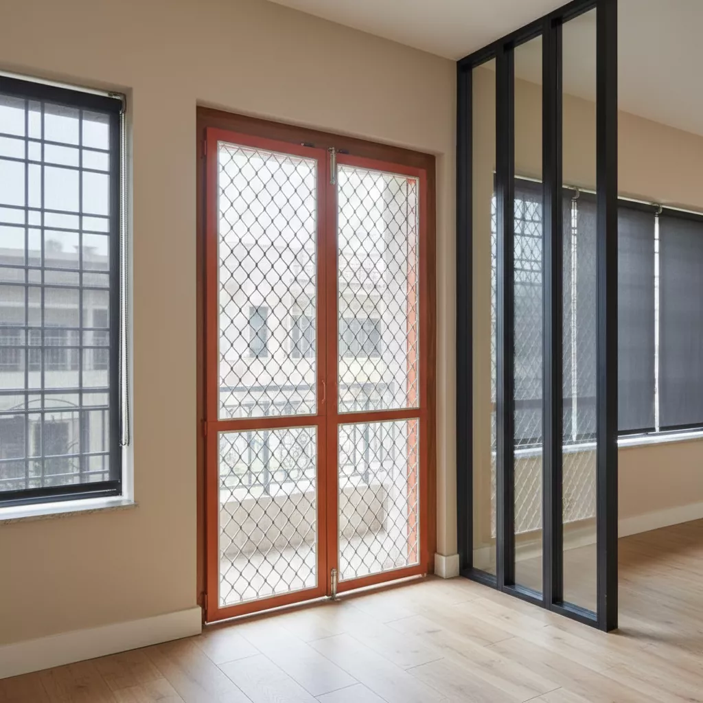 Mesh Door with Grill
